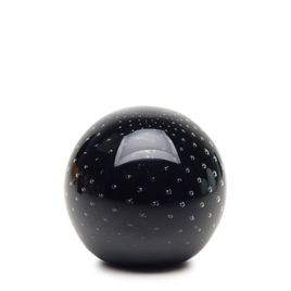 Peso Tela Bola Preto Murano Cristais Cadoro