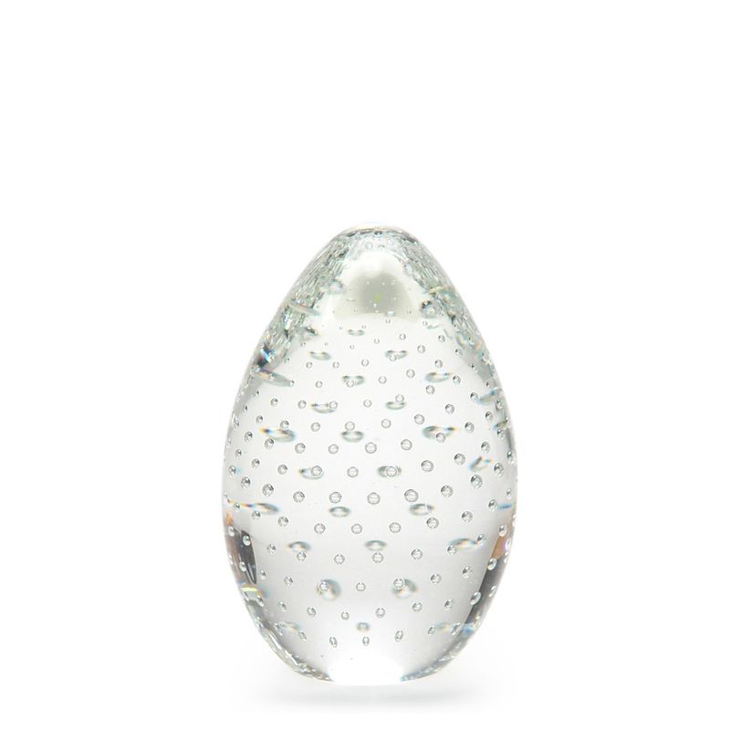 Peso Tela Oval Transparente Murano Cristais Cadoro