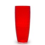 Vaso AD3 Baloton Vermelho Murano Cristais Cadoro