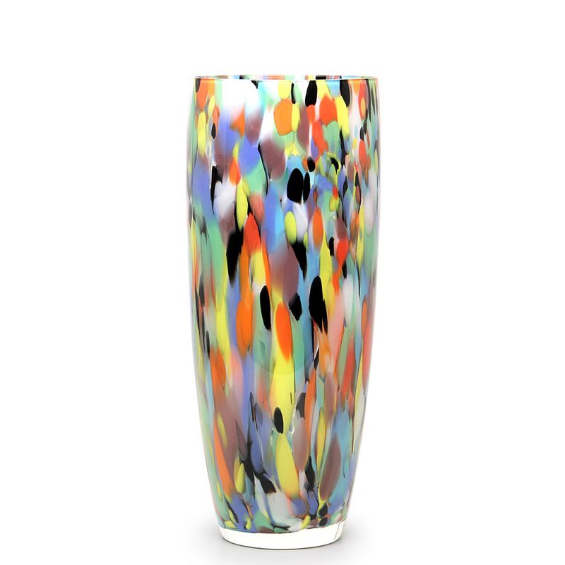 Vaso AD3 Multicor Colorido Murano Cristais Cadoro