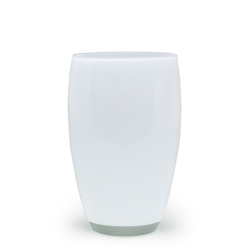 Vaso AD4 Branco Murano Cristais Cadoro