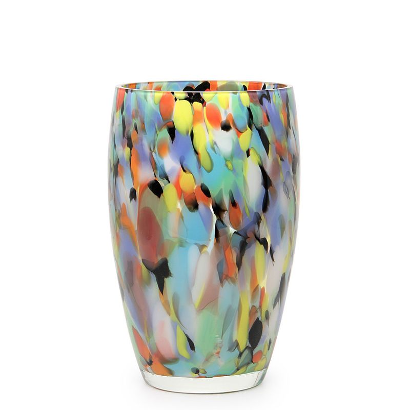 Vaso AD4 Multicor Colorido Murano Cristais Cadoro