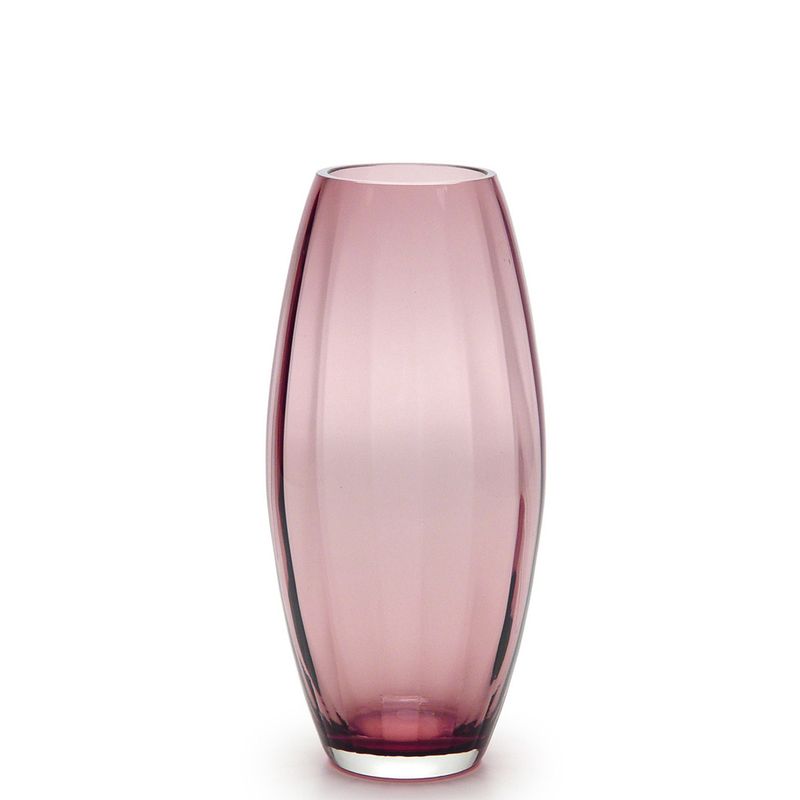 Vaso Oliva G Ondulado Roxo Murano Cristais Cadoro