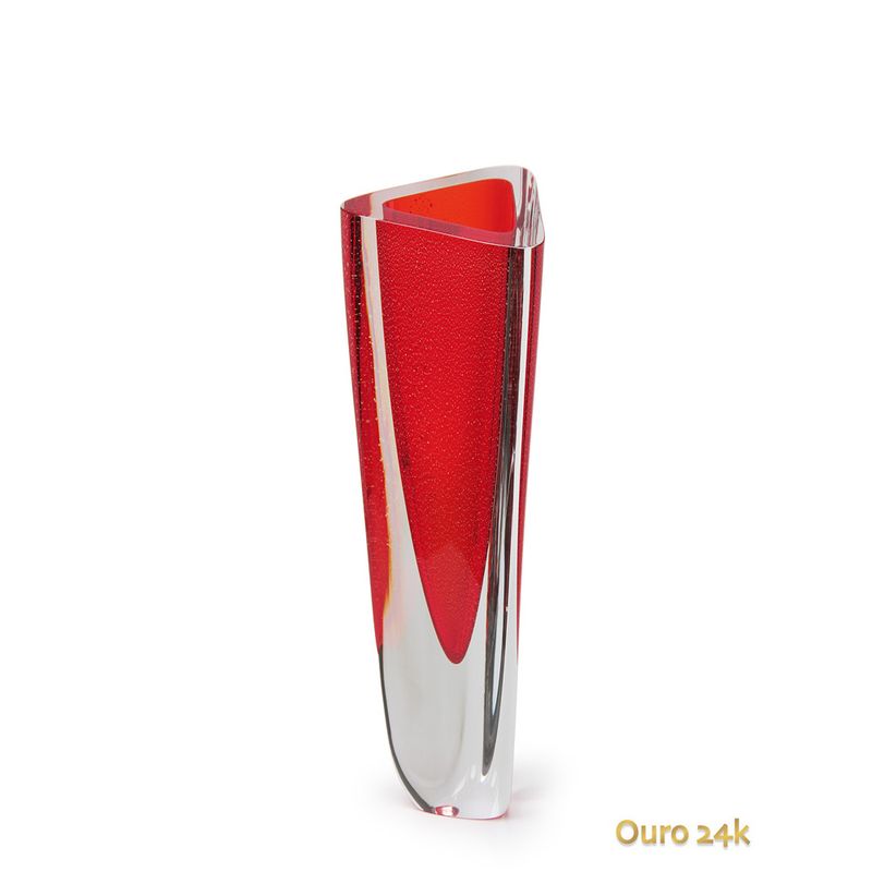 vaso-triangular-n-2-vermelho-com-ouro