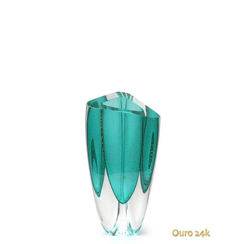 vaso-triangular-n-3-verde-com-ouro