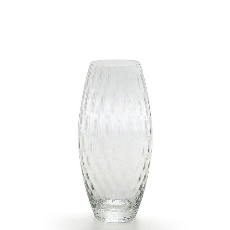 Vaso Oliva P Baloton Transparente Murano Cristais Cadoro