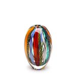 Vasinho Oval Hippie Murano Cristais Cadoro