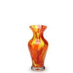 Vasinho 76 Multicor Amarelo, Laranja e Coral Murano Cristais Cadoro