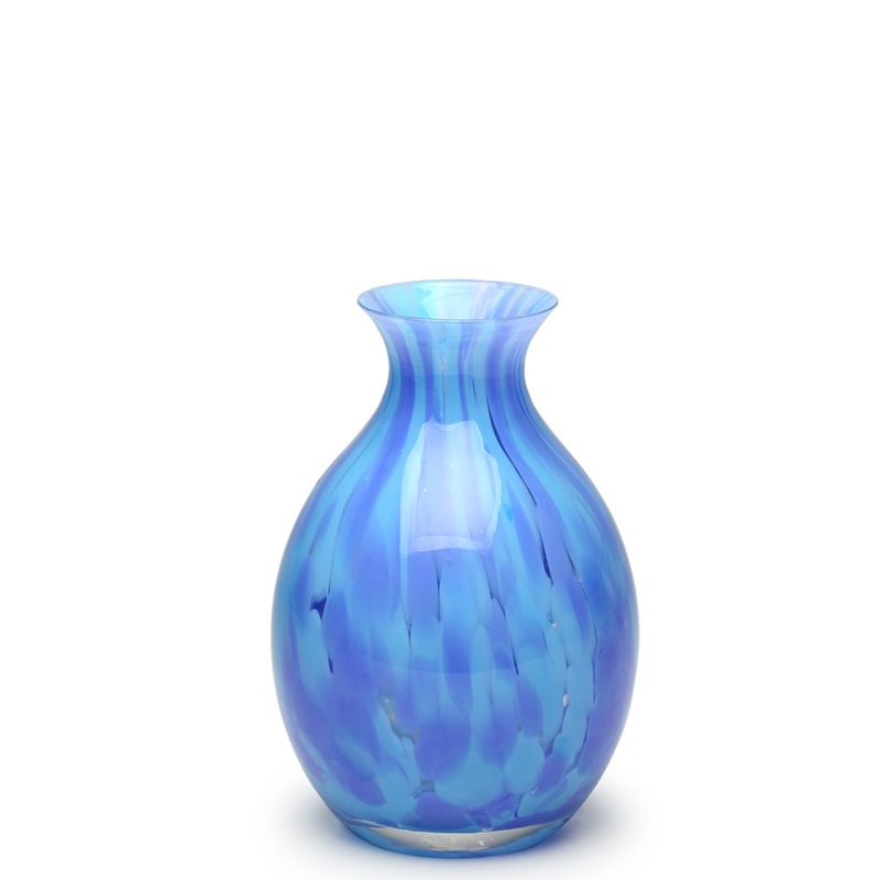 Vasinho 65 Multicor Azul e Água-marinha Murano Cristais Cadoro