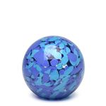 Peso Multicor Grande Bola Azul e Água-marinha Murano Cristais Cadoro