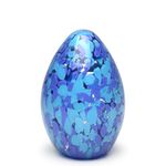 Peso Multicor Grande Oval Azul e Água-marinha Murano Cristais Cadoro