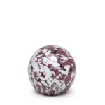 Peso Multicor Pequeno Bola Branco e Roxo Murano Cristais Cadoro