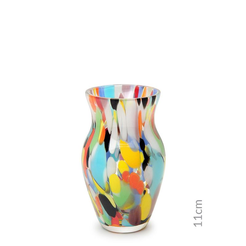 Mini Vasinho M63 Multicor Colorido Murano Cristais Cadoro