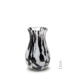 Mini Vasinho M64 Multicor Preto e Branco Murano Cristais Cadoro