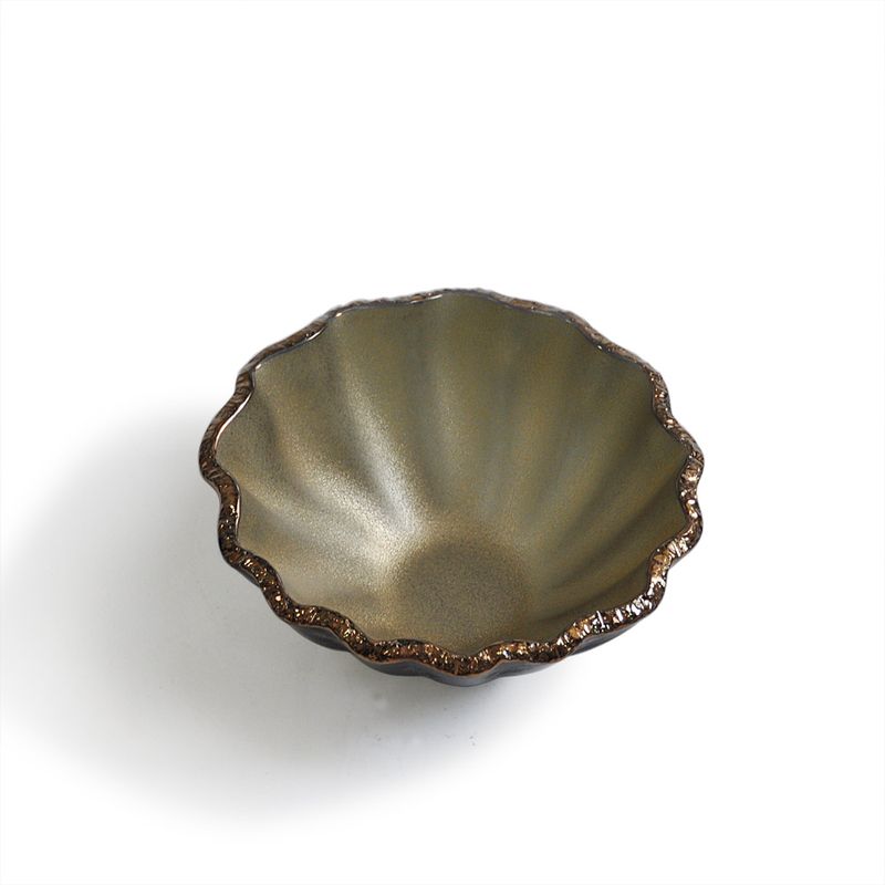 Bowl Lírio 26 cm Dourado Fosco Regina Medeiros