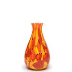 Vasinho 66 Multicor Amarelo, Laranja e Coral Murano Cristais Cadoro