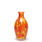 Vasinho 67 Multicor Amarelo, Laranja e Coral Murano Cristais Cadoro