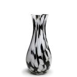 Vaso 83 Multicor Preto e Branco Murano Cristais Cadoro