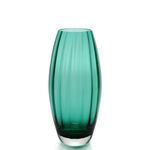 Vaso Oliva G Ondulado Verde Murano Cristais Cadoro