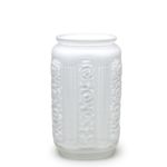 Vaso Flora Branco Leitoso Murano Cristais Cadoro