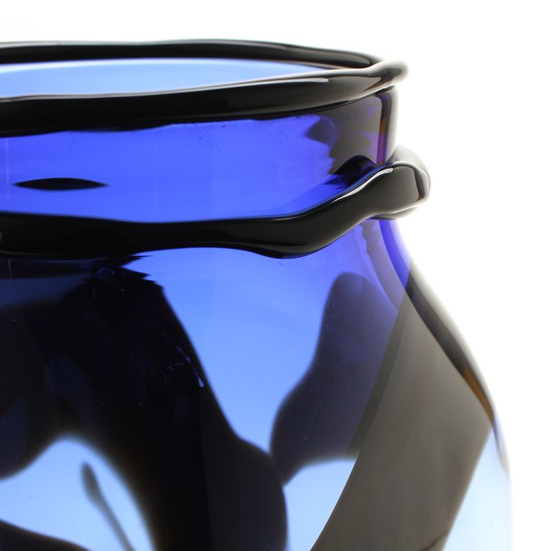 Vaso Labirinto Azul e Preto