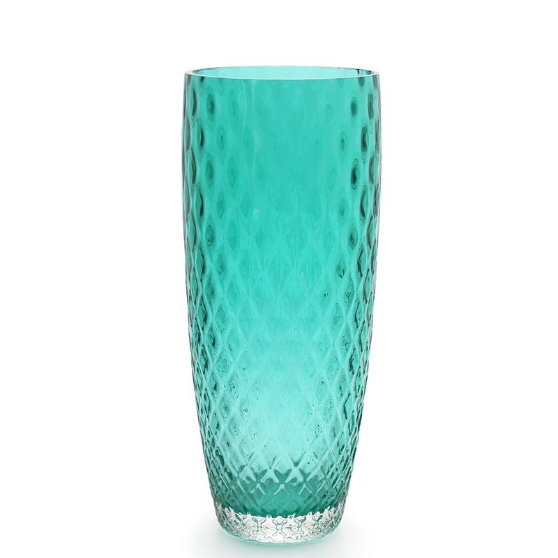 Vaso AD3 Baloton Verde Murano Cristais Cadoro