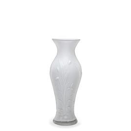 Vaso Nona Branco Leitoso Murano Cristais Cadoro