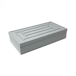 Caixa Decorativa Iane Cinza (28x14cm)