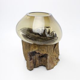 Vaso Tronco Fumê - 002