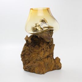Vaso Tronco Âmbar Alto - 003