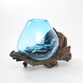 Vaso Tronco Água-marinha - 015