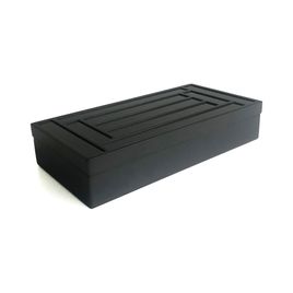 Caixa Decorativa Iane Preta (28x14cm)