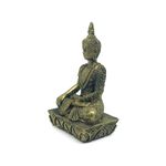 Escultura Buda Decorativo P com Base - Dourado