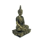 Escultura Buda Decorativo P com Base - Dourado