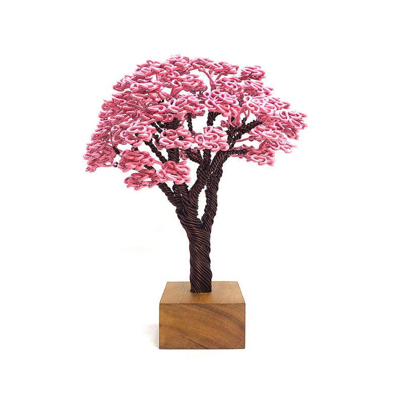 Escultura Árvore Ipê Rosa P | Cá d'Oro Casa - Cristais Cá d'Oro