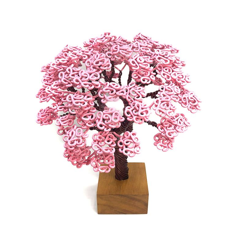 Escultura Árvore Ipê Rosa P | Cá d'Oro Casa - Cristais Cá d'Oro