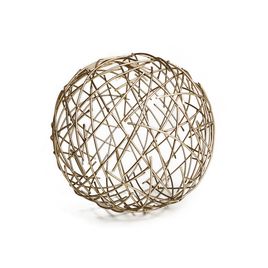 Escultura Esfera Dourada (21x21cm)