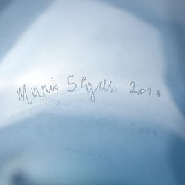 Vaso Espacial Azul com 3 Pontas | Mario Seguso