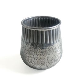 Cachepot Mini Metálico Prateado