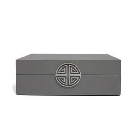 Caixa Decorativa Afrodite Cinza (24x14cm)