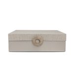 Caixa Decorativa Charlote P Bege (24x14cm)