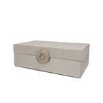 Caixa Decorativa Charlote P Bege (24x14cm)