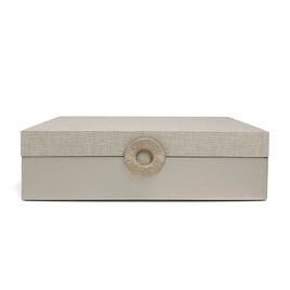 Caixa Decorativa Pietra Bege (28x18cm)