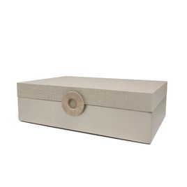 Caixa Decorativa Pietra Bege (28x18cm)