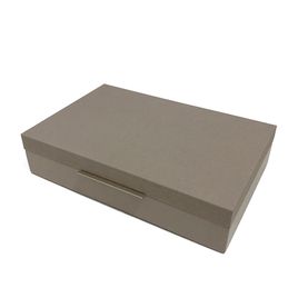 Caixa Retangular Elisabeth Cinza (31,5x20cm)