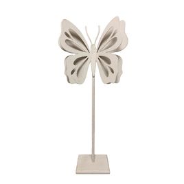 Peça Decorativa Borboleta Off White (27,5x13cm)