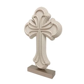Peça Decorativa Crucifixo Cor Off White