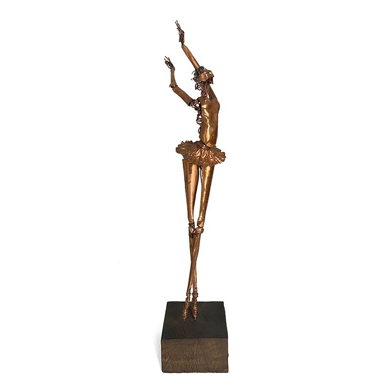 Figura Bailarina em Cobre 52 cm