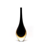gota-mini-alta-bicolor-preta-com-ambar