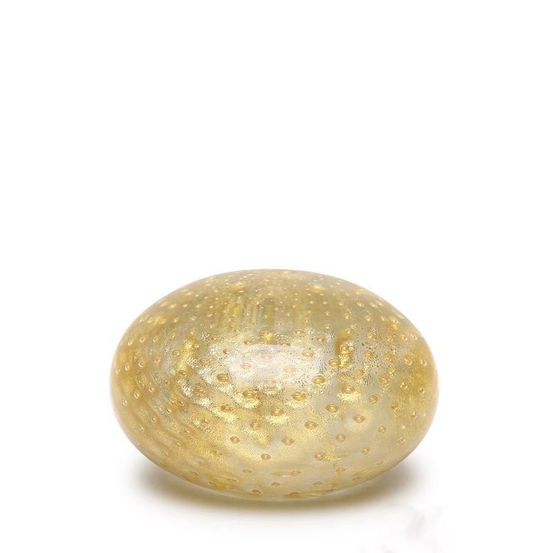peso-tela-achatado-transparente-com-ouro